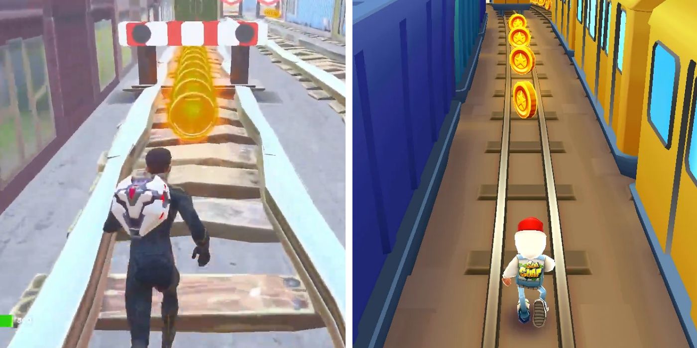 Playing The Subway Surfer Map In Fortnite