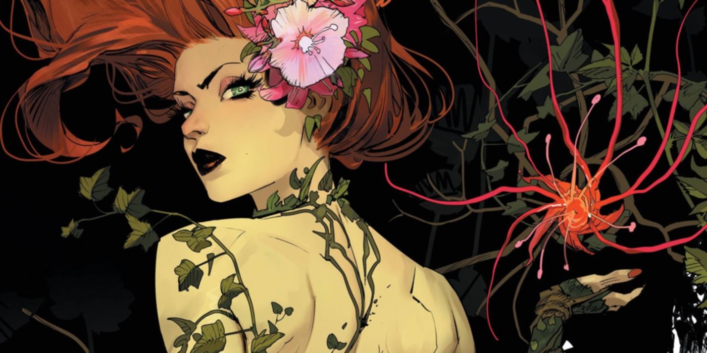 Poison Ivy turning around in DC Comics.
