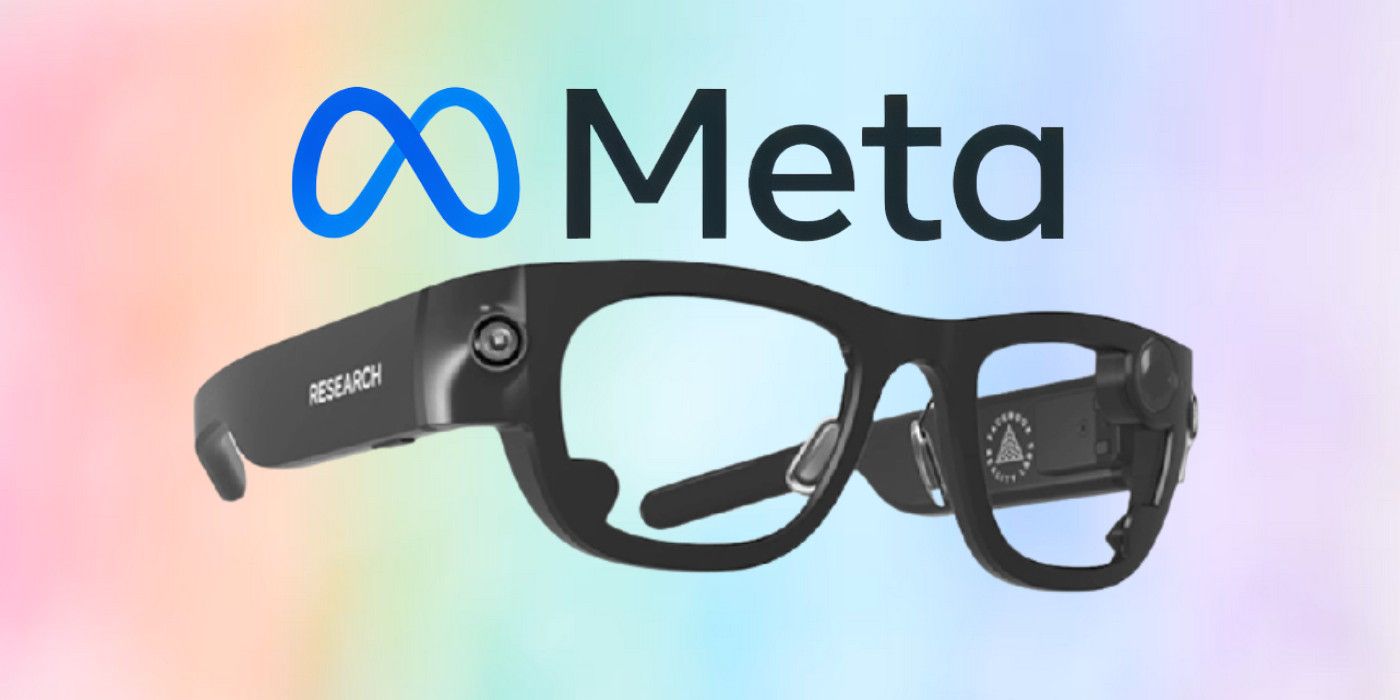 Project Aria glasses with Meta logo