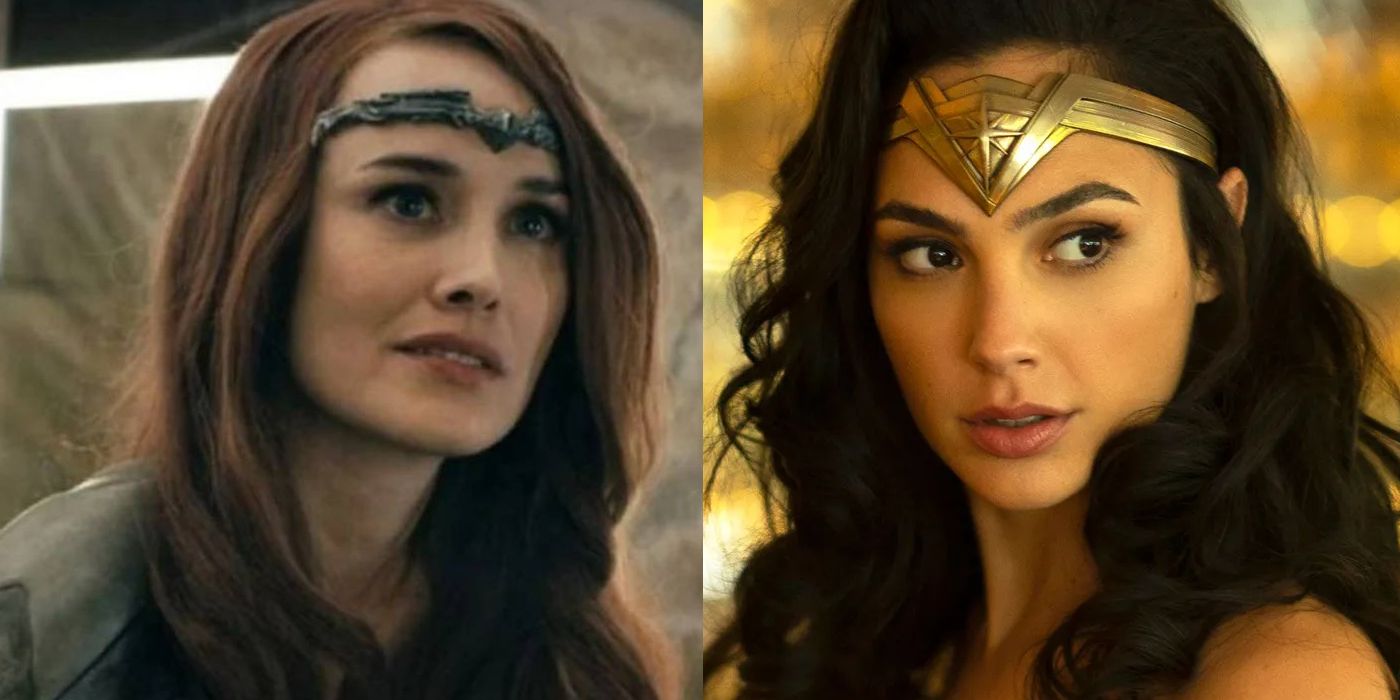 Queen maeve in the Boys; Gal Gadot as Wonder Woman