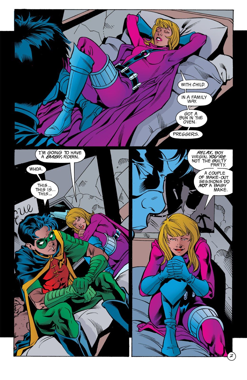 Stephanie Brown tells Robin she's pregnant