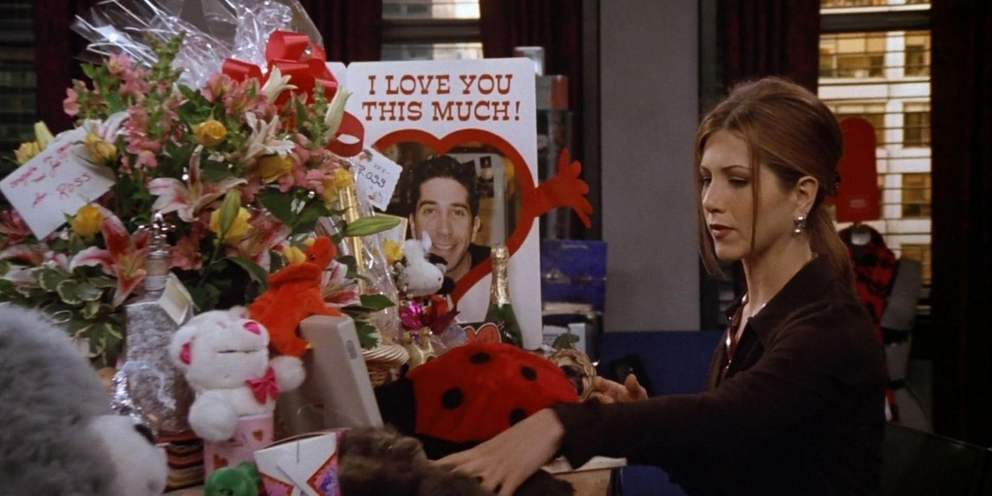 Rachel Receiving Gifts From Ross