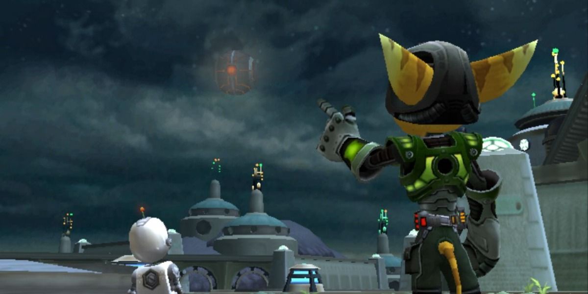Ratchet and Clank see an odd vessel in Ratchet and Clank 3.