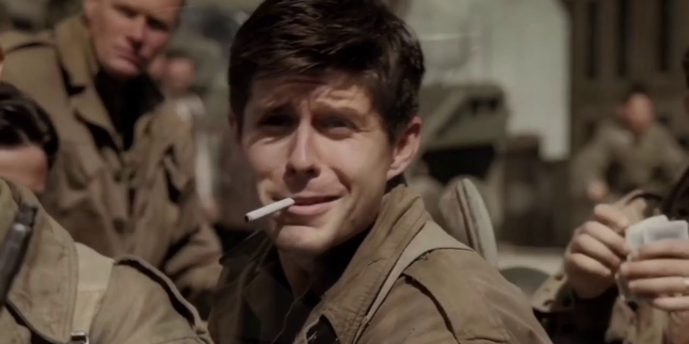 George Luz smirking in Band of Brothers.