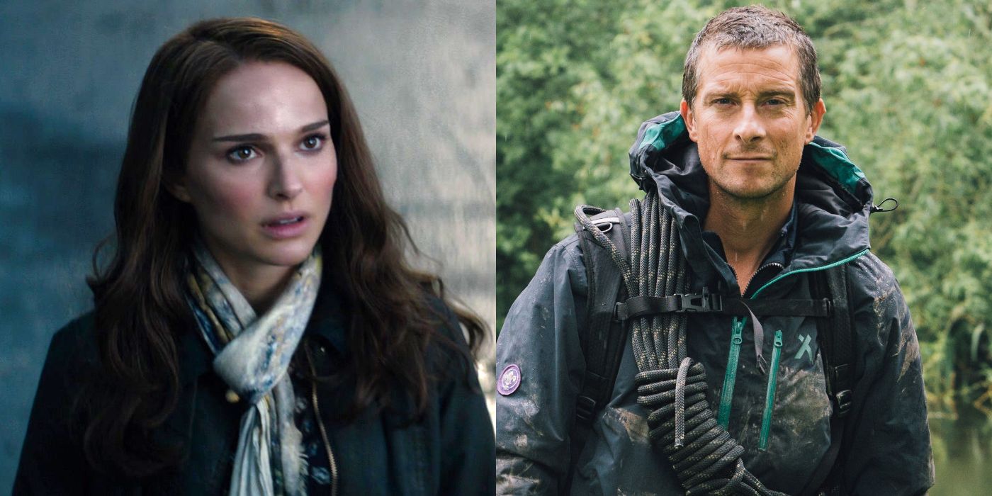 See Natalie Portman and Bear Grylls Filter Water Through His Underwear