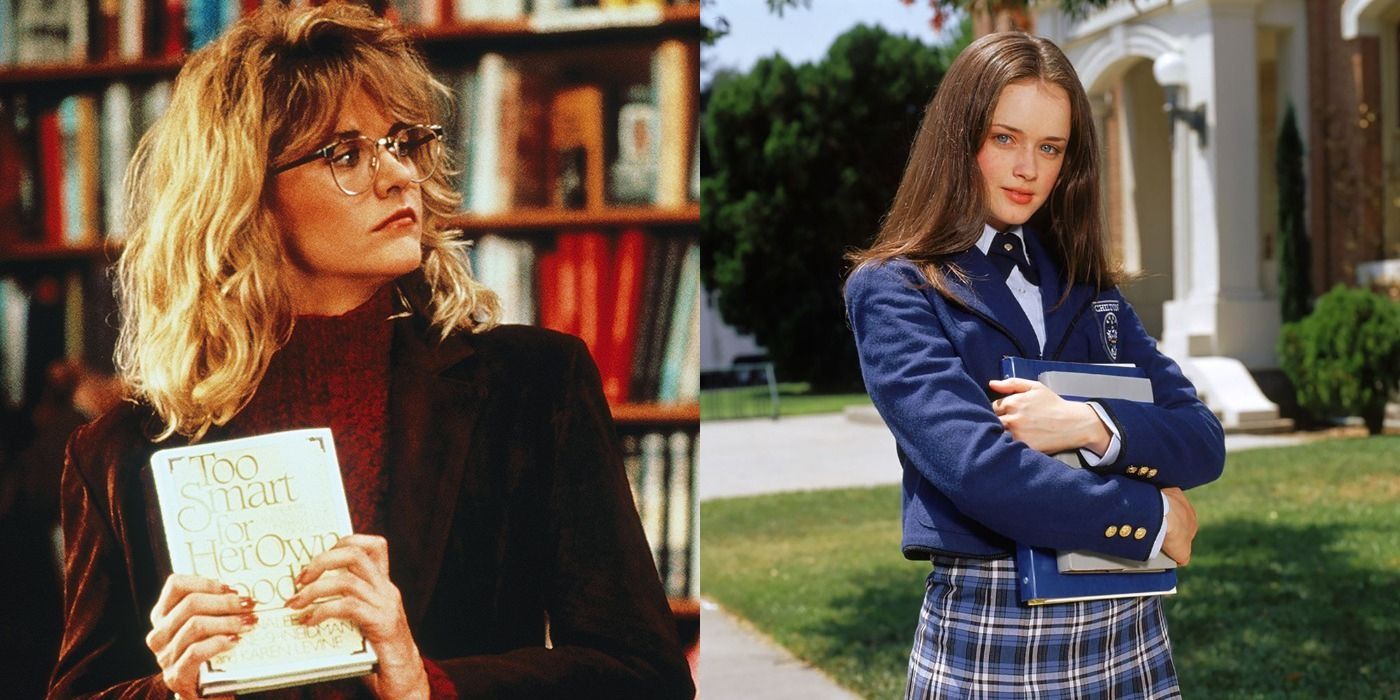 Split image of Sally Albright from When Harry Met Sally and Rory Gilmore from Gilmore Girls