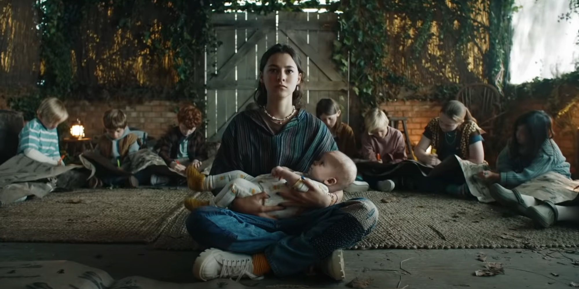 Image of Sally holding the baby from HBO Max’s The Baby