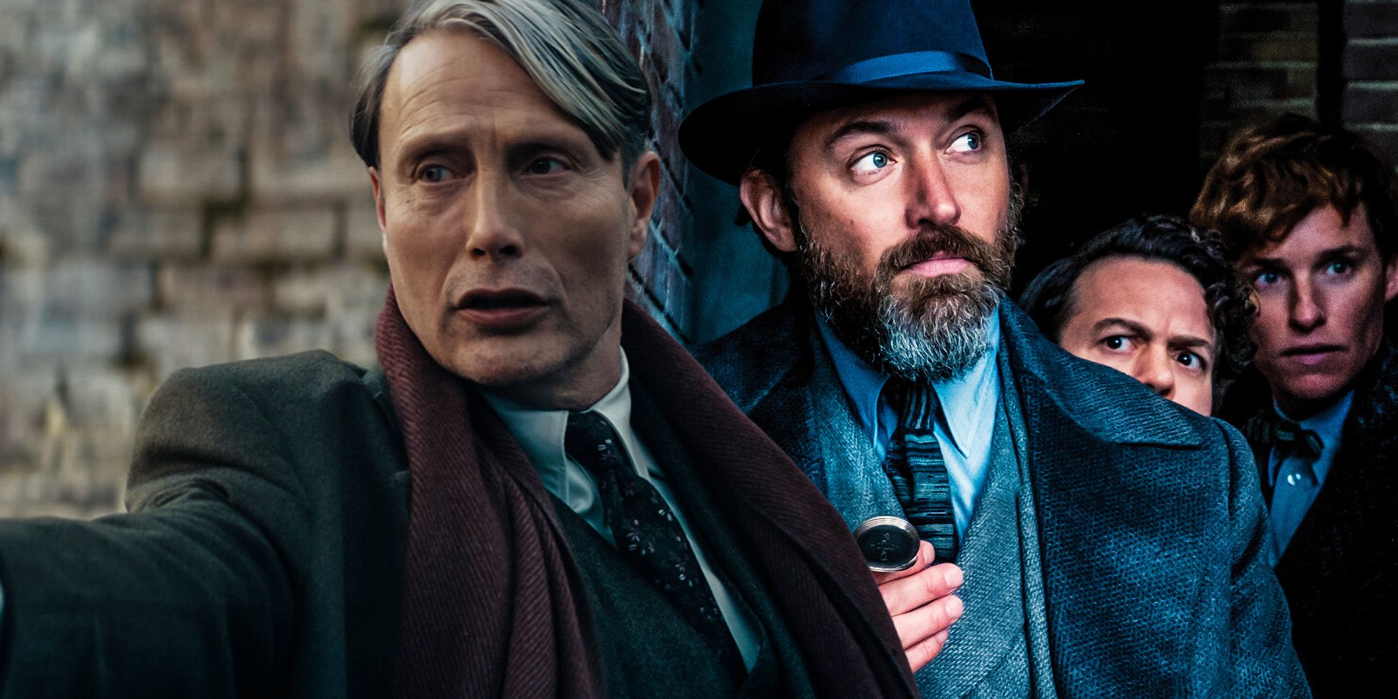 An image of Grindelwald and Dumbledore in Fantastic Beasts 3