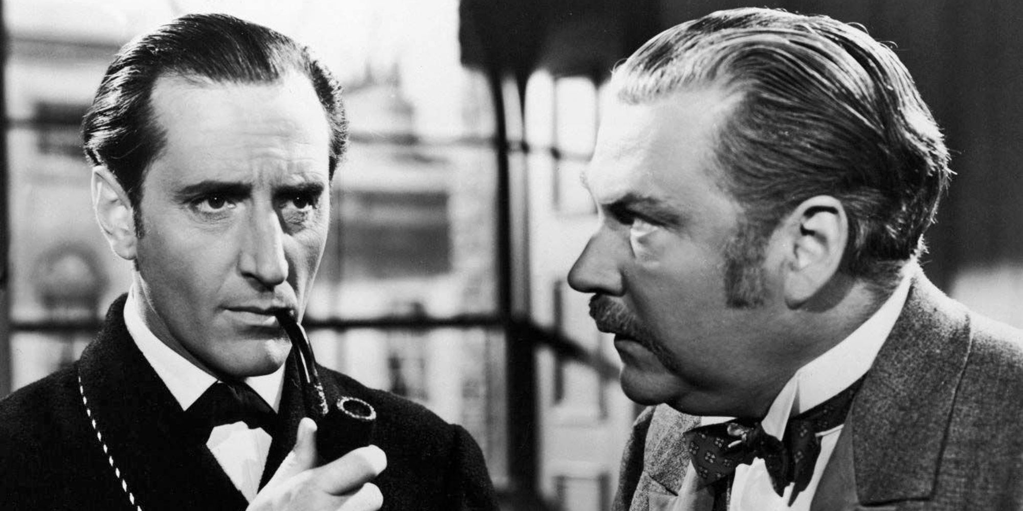 Sherlock Holmes and John Watson in The Hound Of The Baskervilles 1939