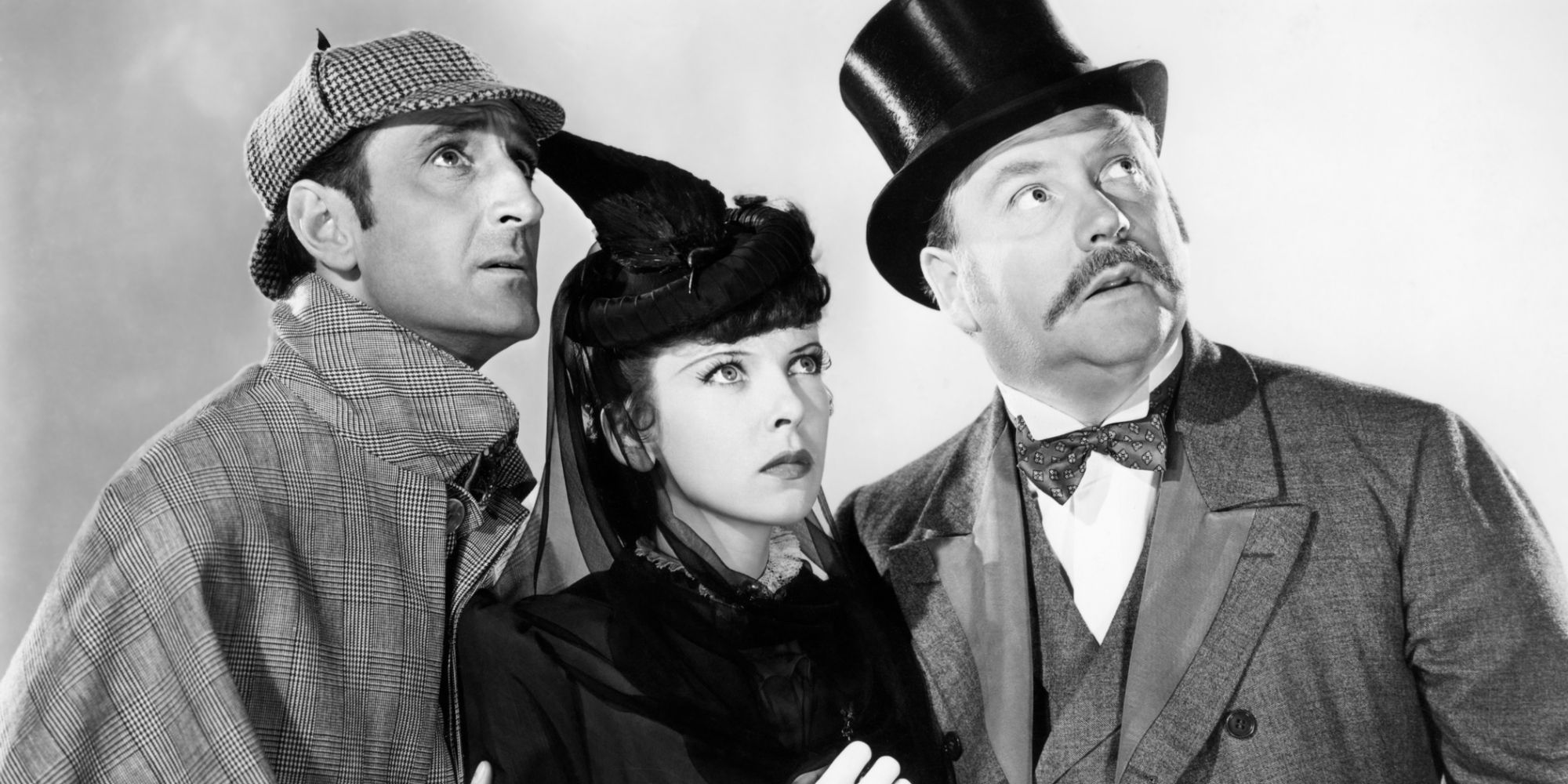 Sherlock Holmes and John Watson with Ann Brandon in The Adventures Of Sherlock Holmes