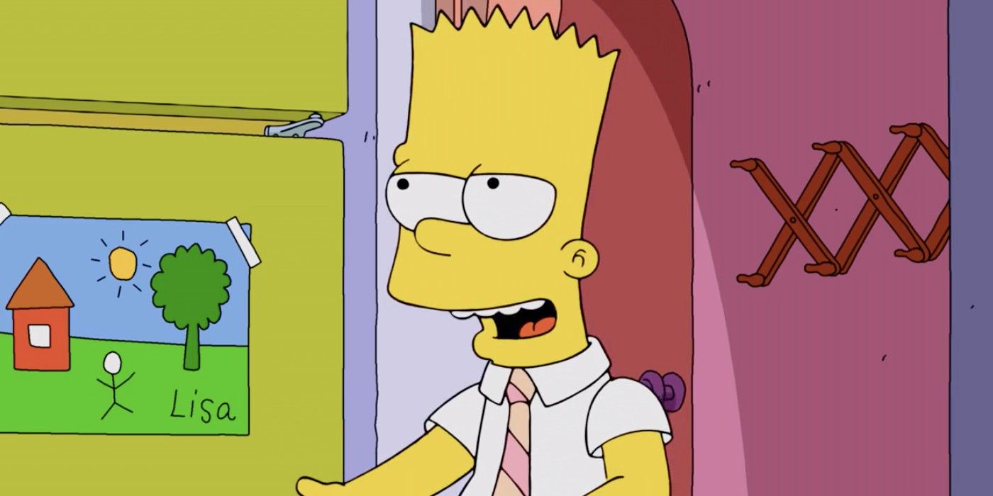 Bart Simpson wearing a tie