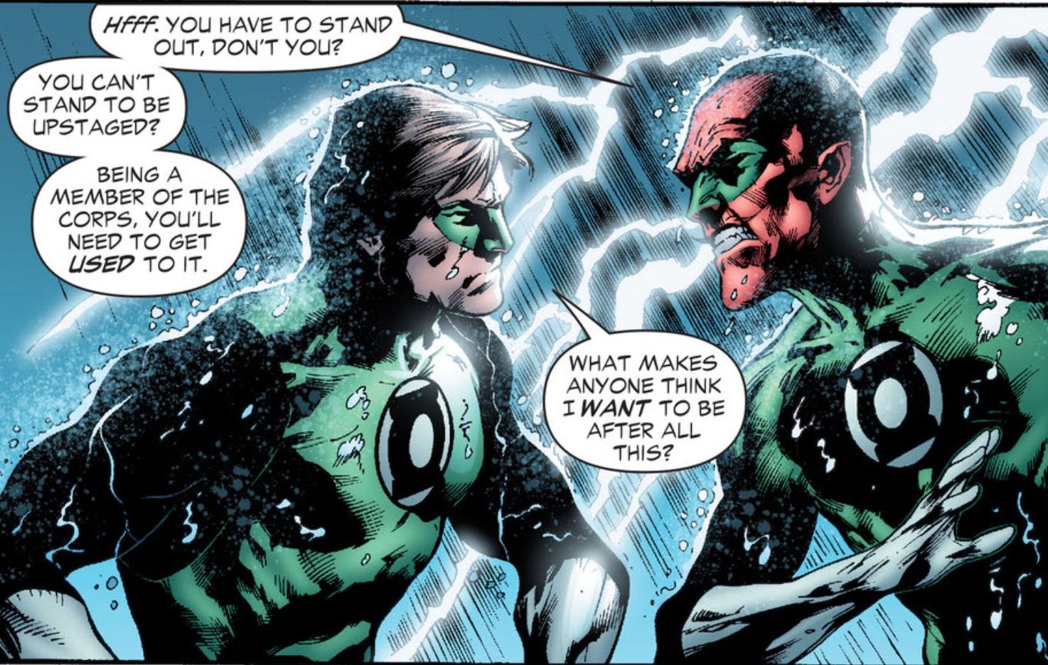 Sinestro Chews Out Green Lantern DC Comics
