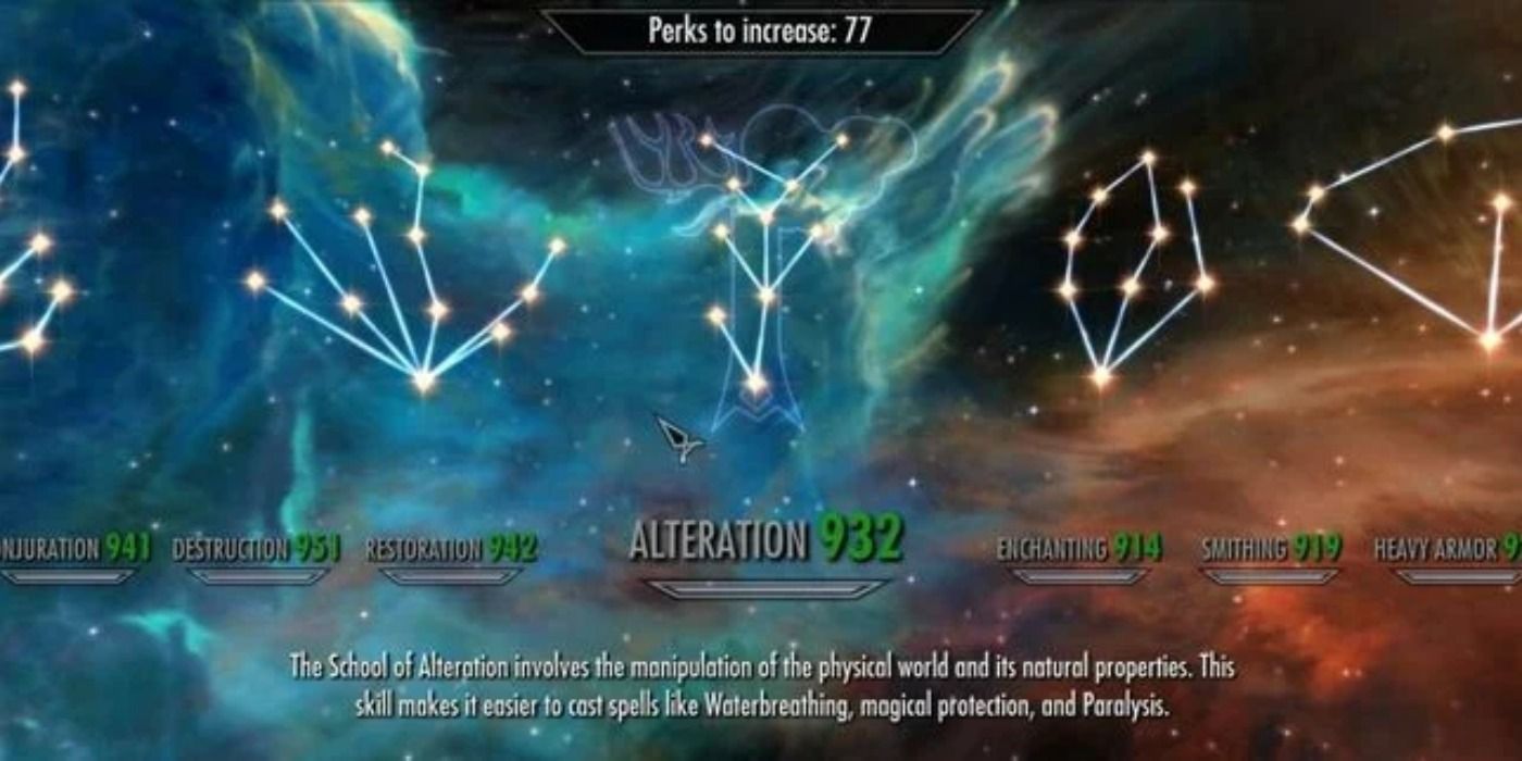 Skill tree in skyrim