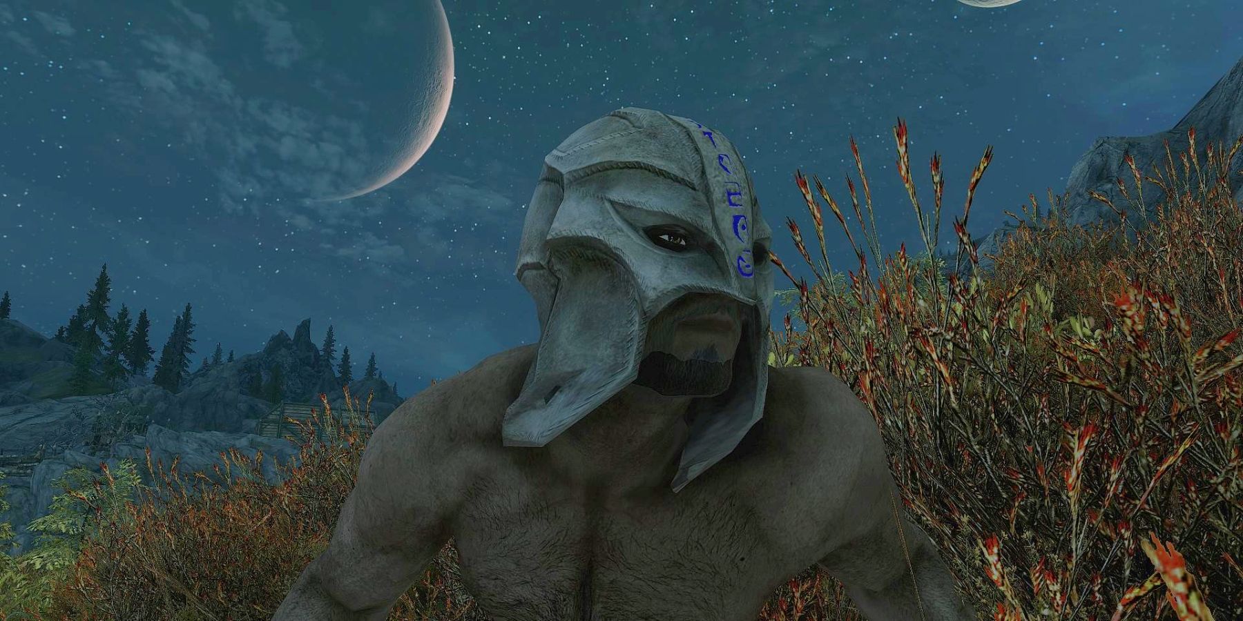 Once a part of the Creation Club, the Grey Cowl of Nocturnal is an official part of Skyrim Anniversary Edition.