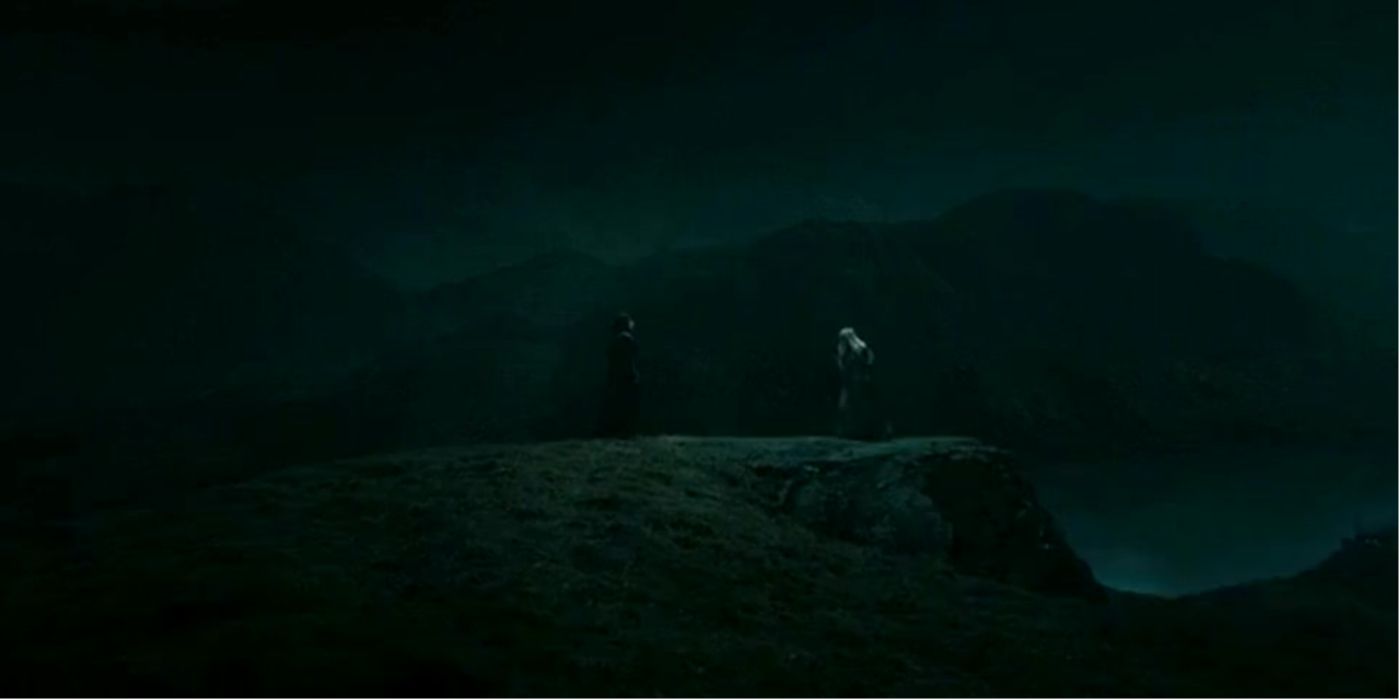 Snape pleads with Dumbledore to protect Lily in Hary Potter