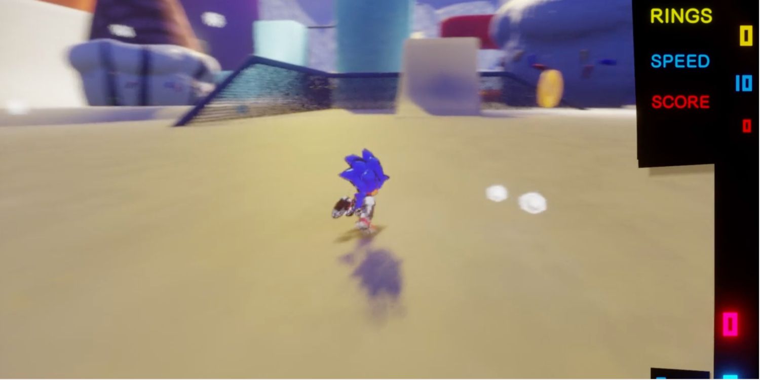 Sonic game in PlayStation's Dreams