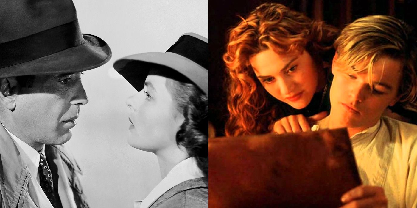 Split image of Casablanca and Titanic