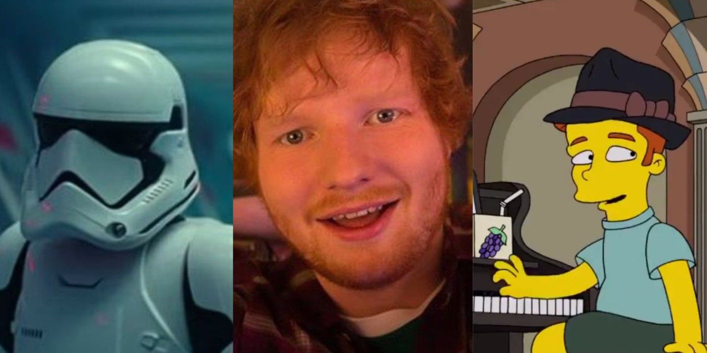 Split image of Ed Sheeran cameos feature