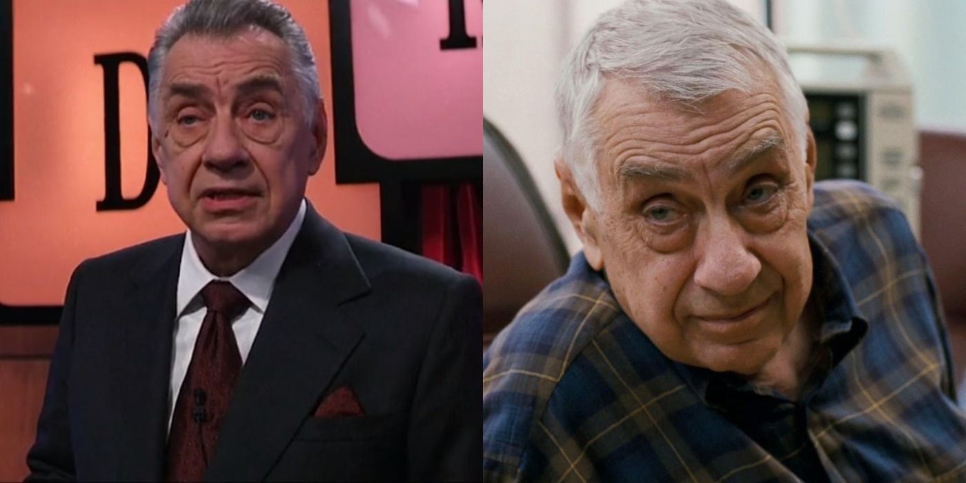 Split image of Philip Baker Hall in Magnolia and 50 50