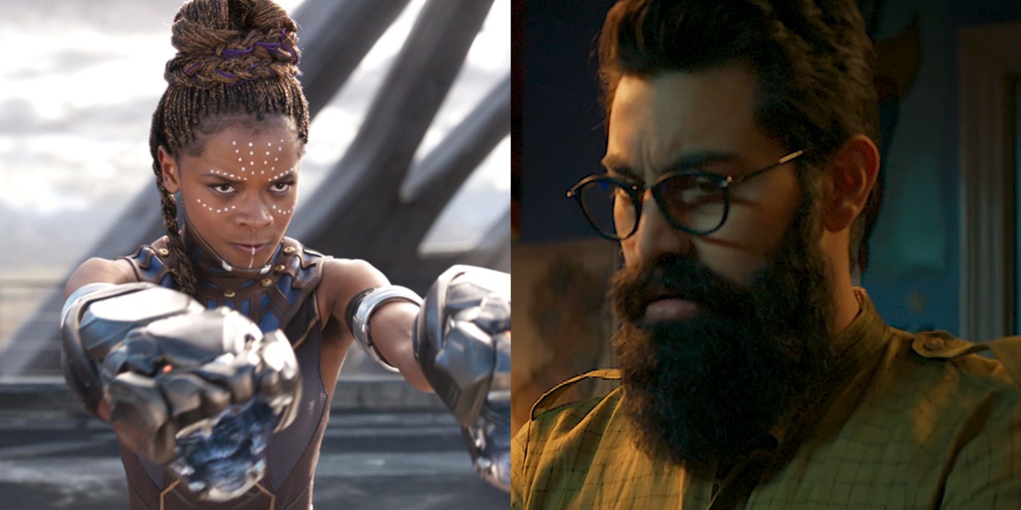 Split image of Shuri in Black Panther and Aamir in Ms Marvel