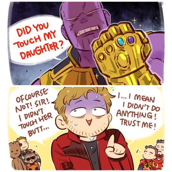 Star Lord Thanos Gamora Meme