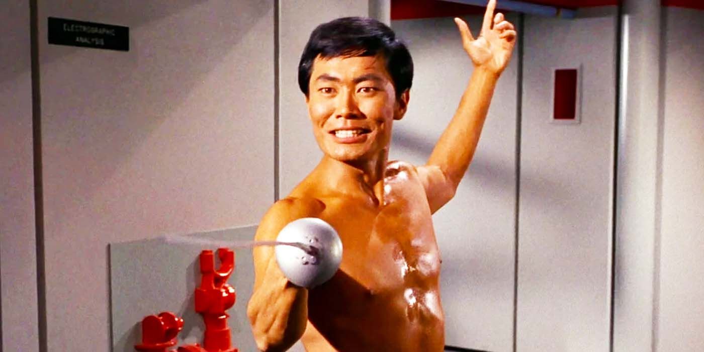 Sulu fencing in Star Trek: TOS.
