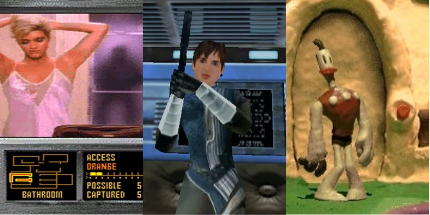 Stills from various cult classic video games
