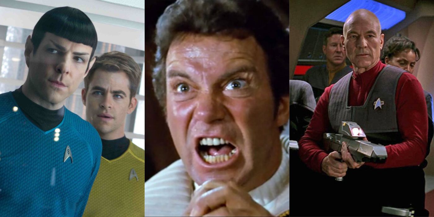 Stills from various high grossing Star Trek movies
