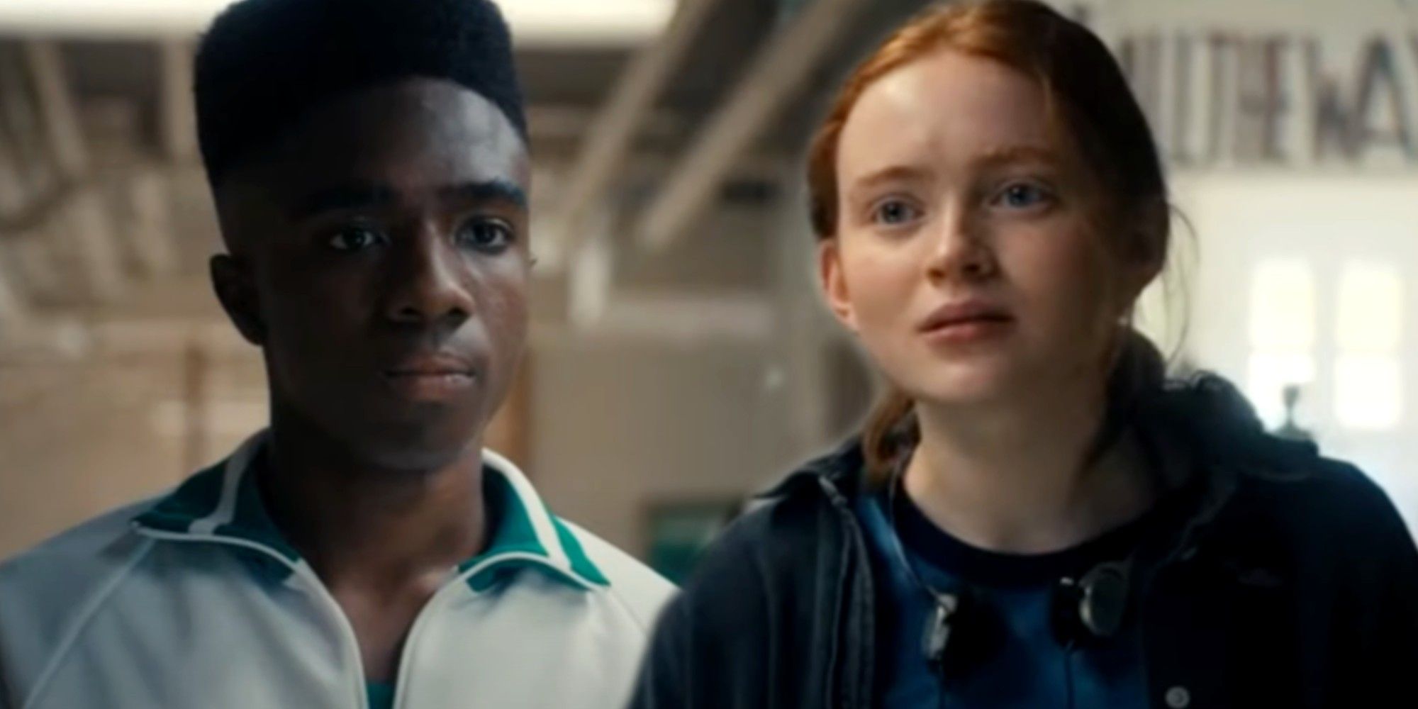 Stranger Things Season 4 Sadie Sink and Caleb McLaughlin as Max Mayfield and Lucas Sinclair Break Up Address