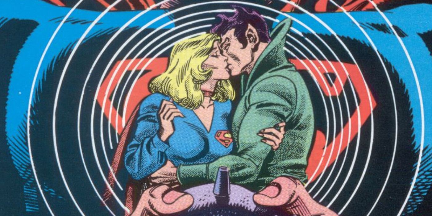 Supergirl kissing Salkor