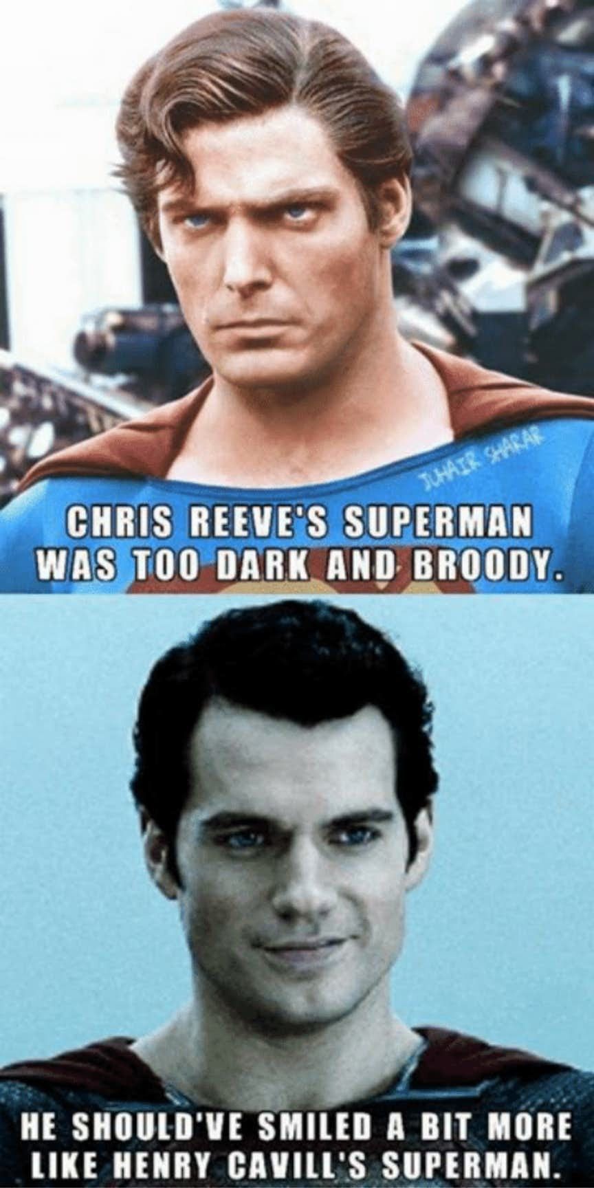 Superman Meme Addressing Brooding Tone.