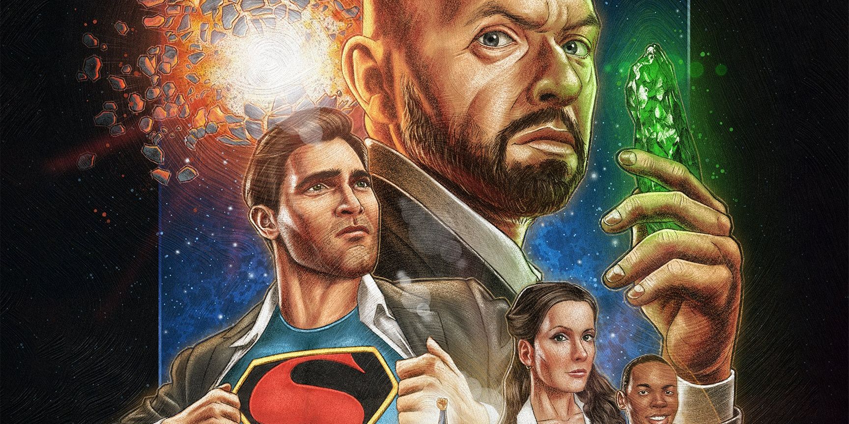 Superman and Lois Supergirl Arrowverse Art