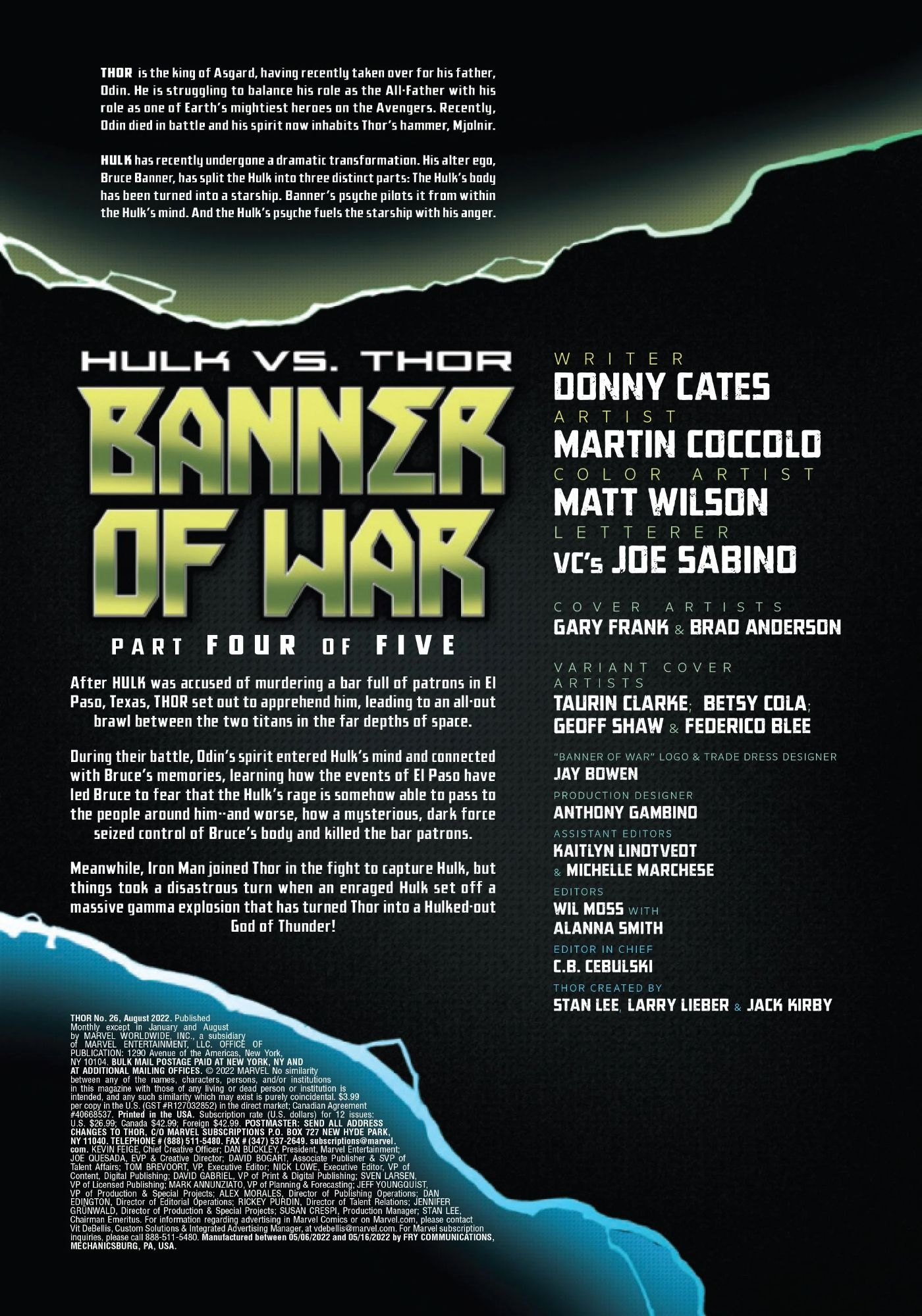 Thor Hulk Marvel Comics