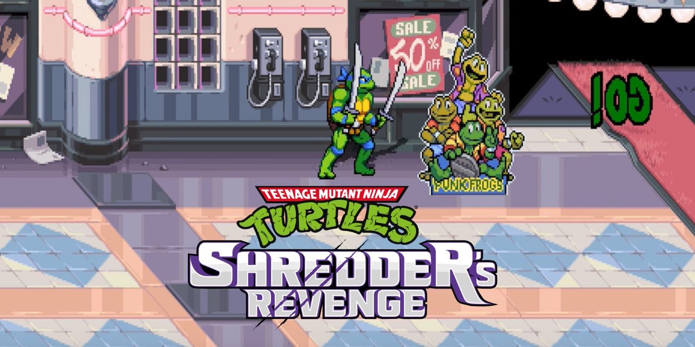 TMNT Shredders Revenge Leonardo by a Punk Frogs Standee