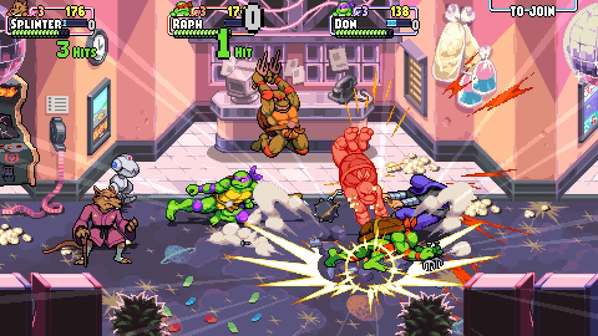 TMNT Shredder&rsquo;s Revenge Review Splinter And Turtles Battle
