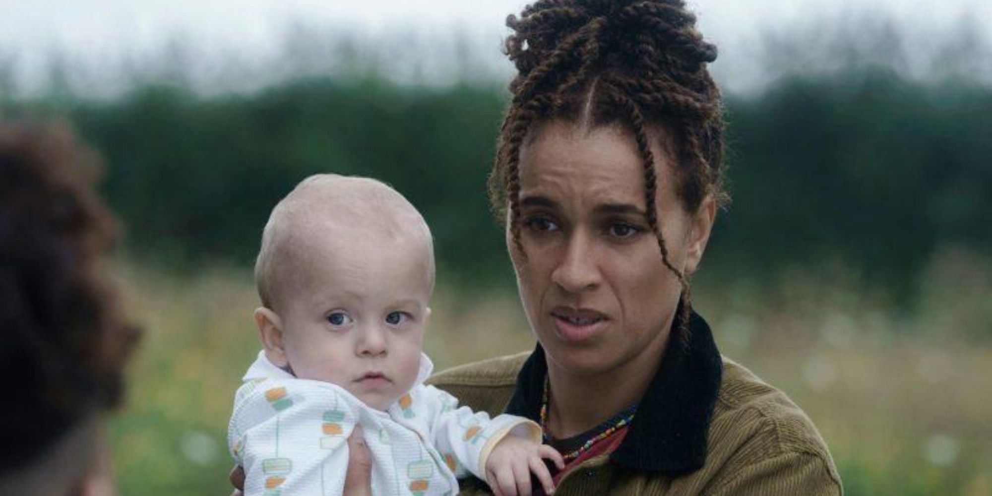 Image of Tash and the baby