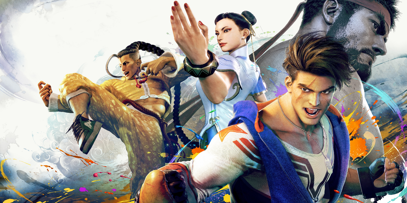Street Fighter 6 poster featuring Chun Li, Jaime, Luke and Ryu