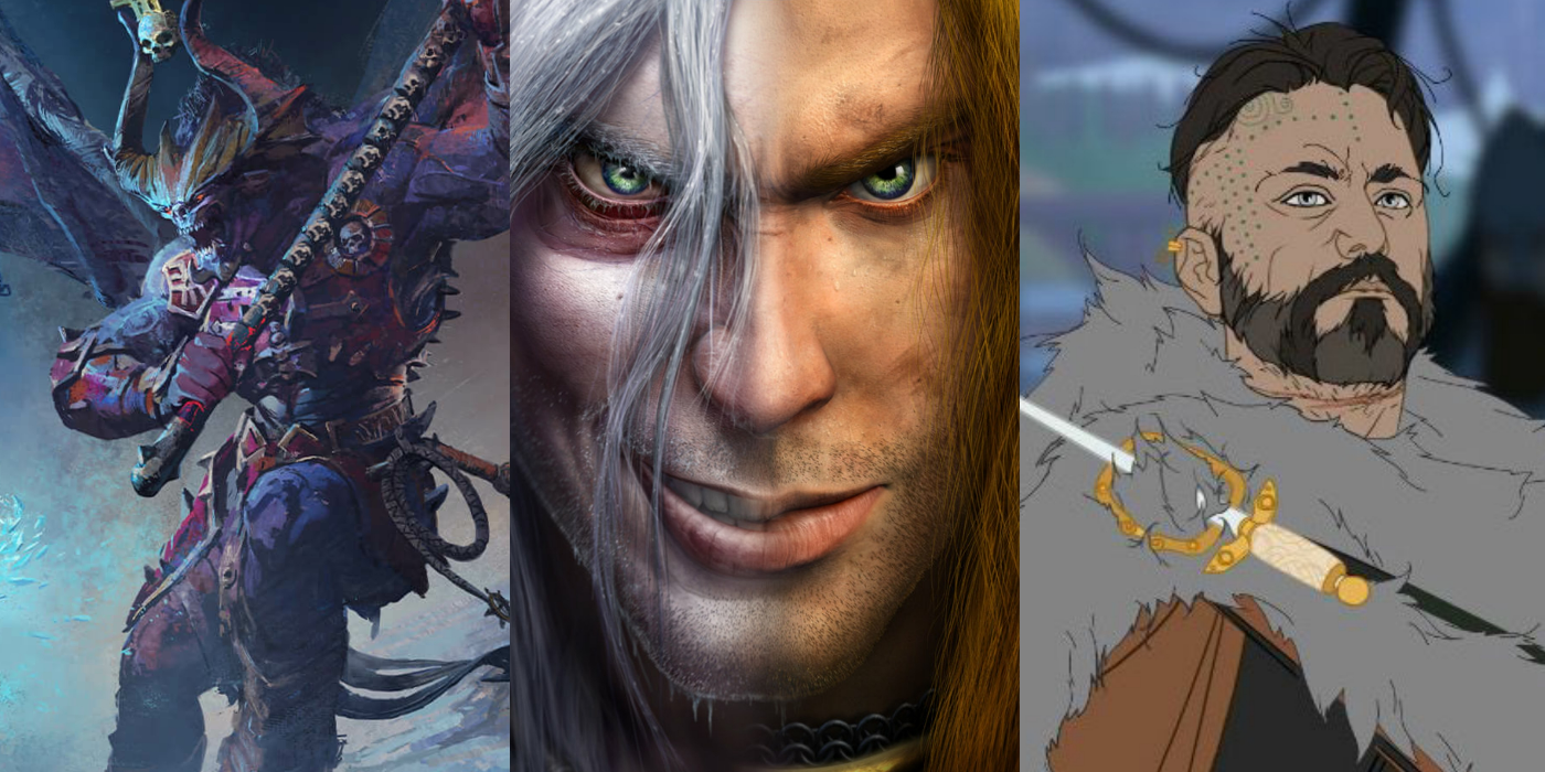 Poster art for Total War, Warcraft and Banner Saga