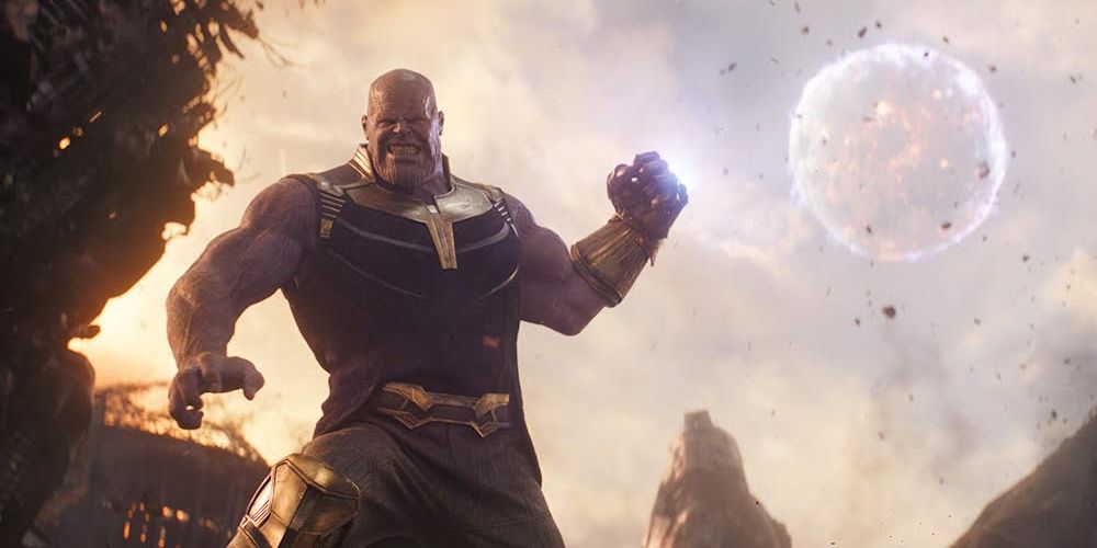 Thanos throws a moon in Avengers Infinity War
