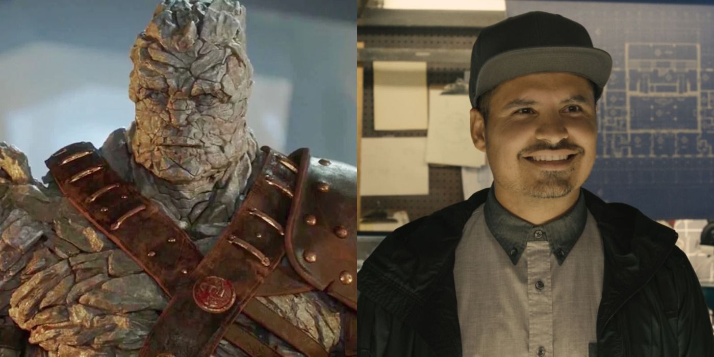 Split image showing Korg and Luis from the MUC