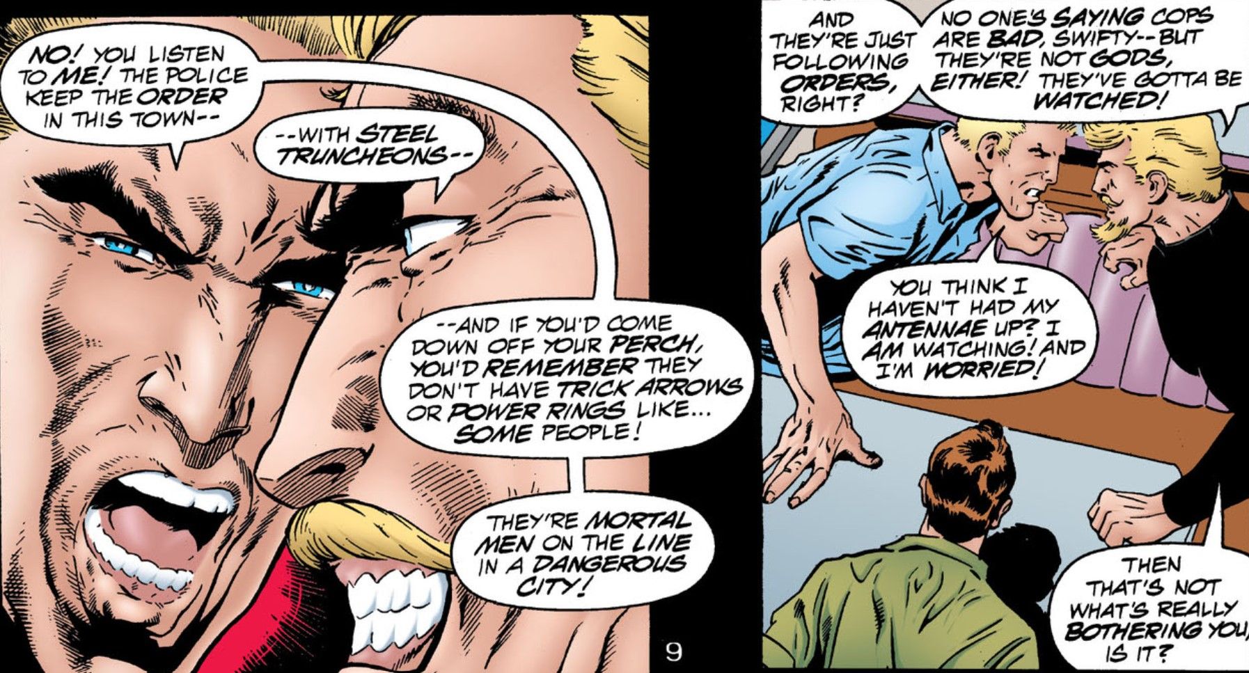 The Flash Green Arrow Argue DC Comics