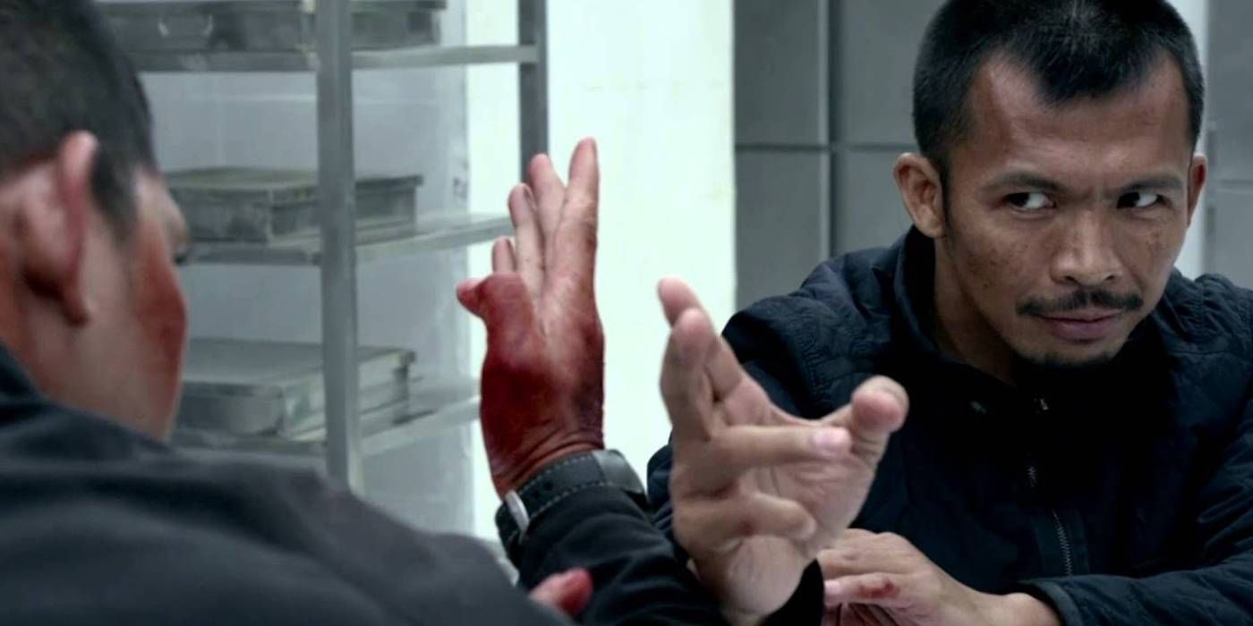 The kitchen fight in The Raid 2
