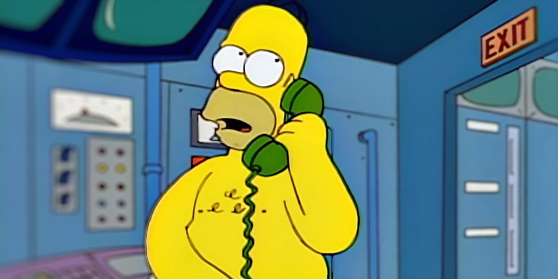 The Simpsons Season 5 Episode 12 Bart Gets Famous Homer Answers The Phone In A Towel