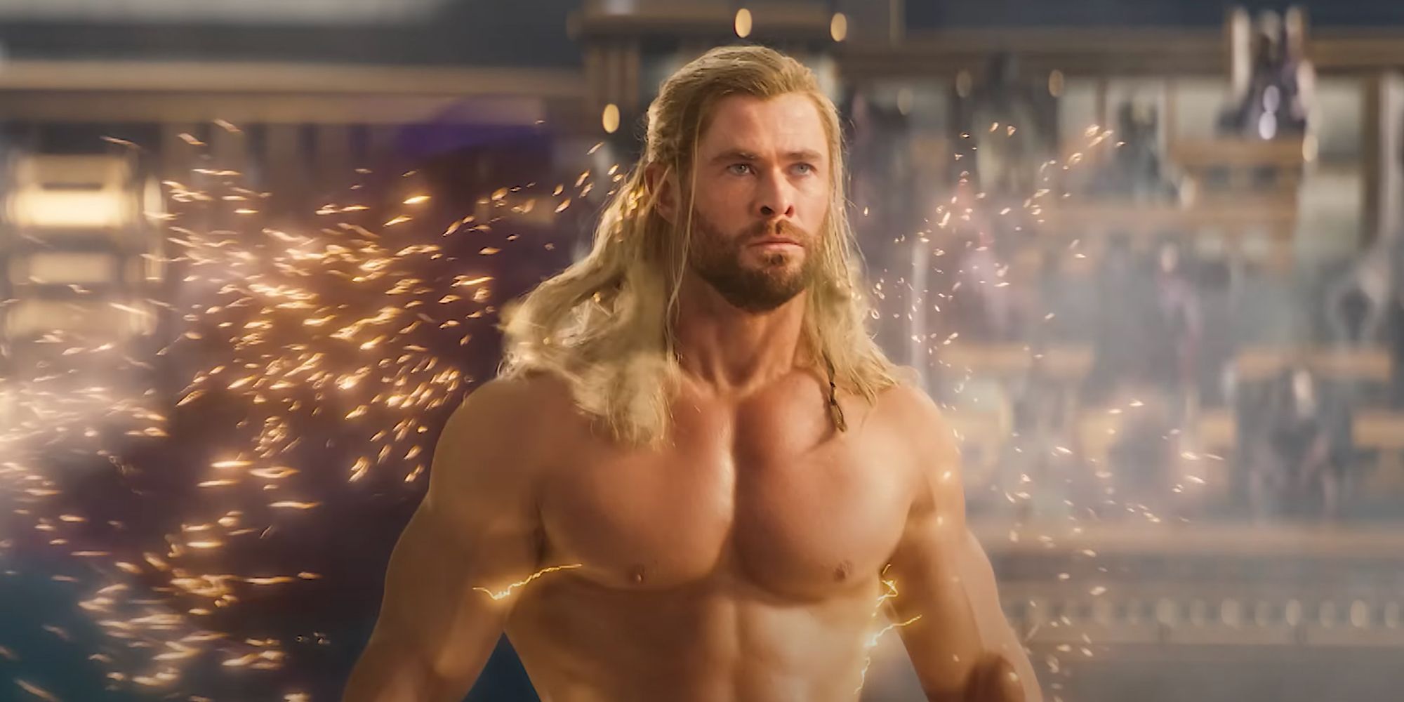 Thor Love and Thunder Chris Hemsworth Zeus Scene