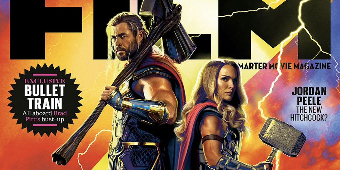 Cover of Hemsworth & Portman’s Thors Unite In Love & Thunder magazine