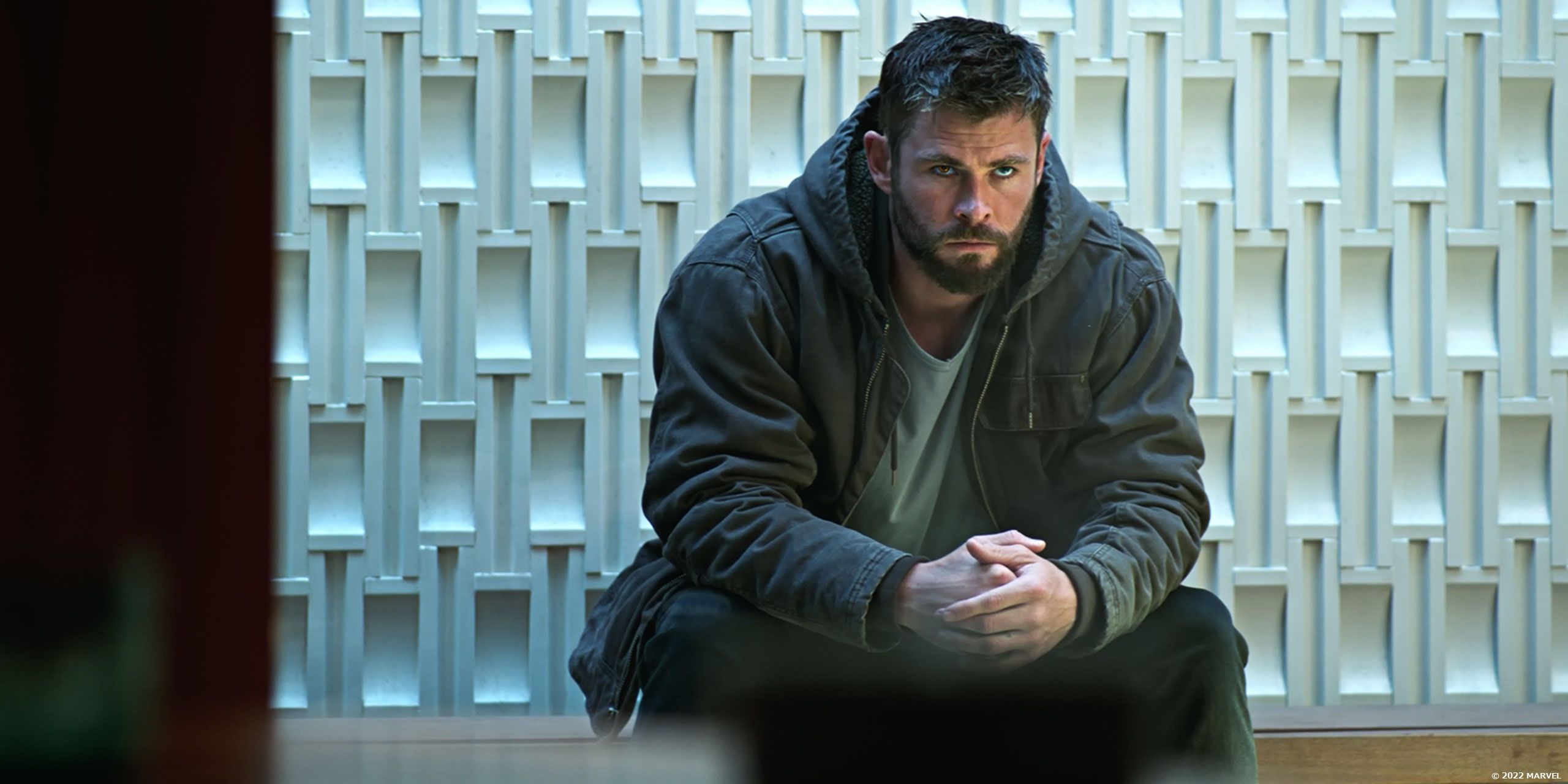 Thor sitting alone in Avengers Endgame Cropped