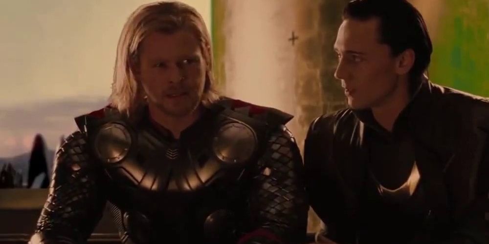 Thor talking to Loki 
