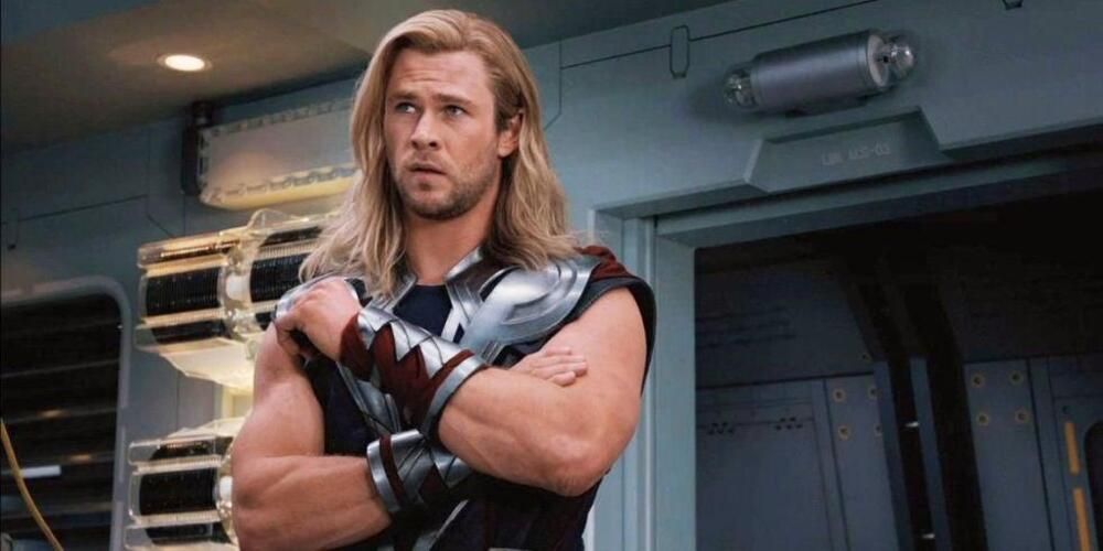 Thor with hands folded in The Avengers