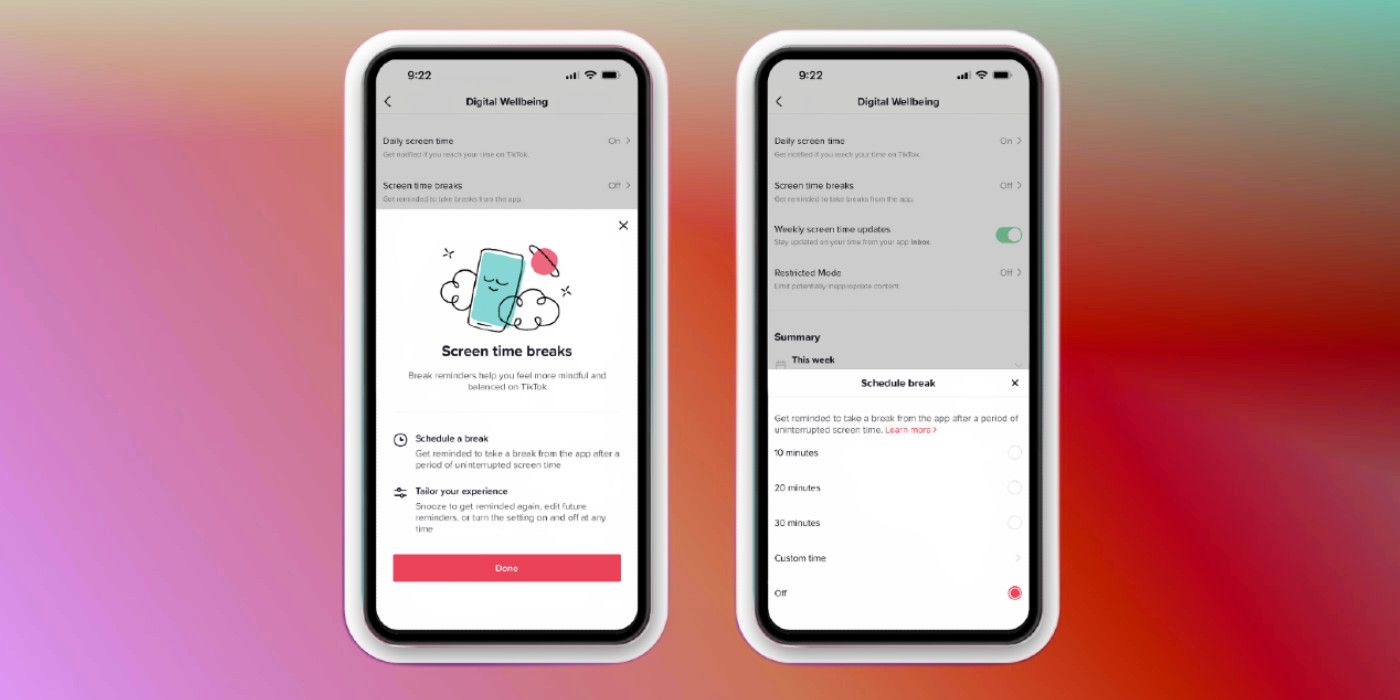 tiktok screen time warning