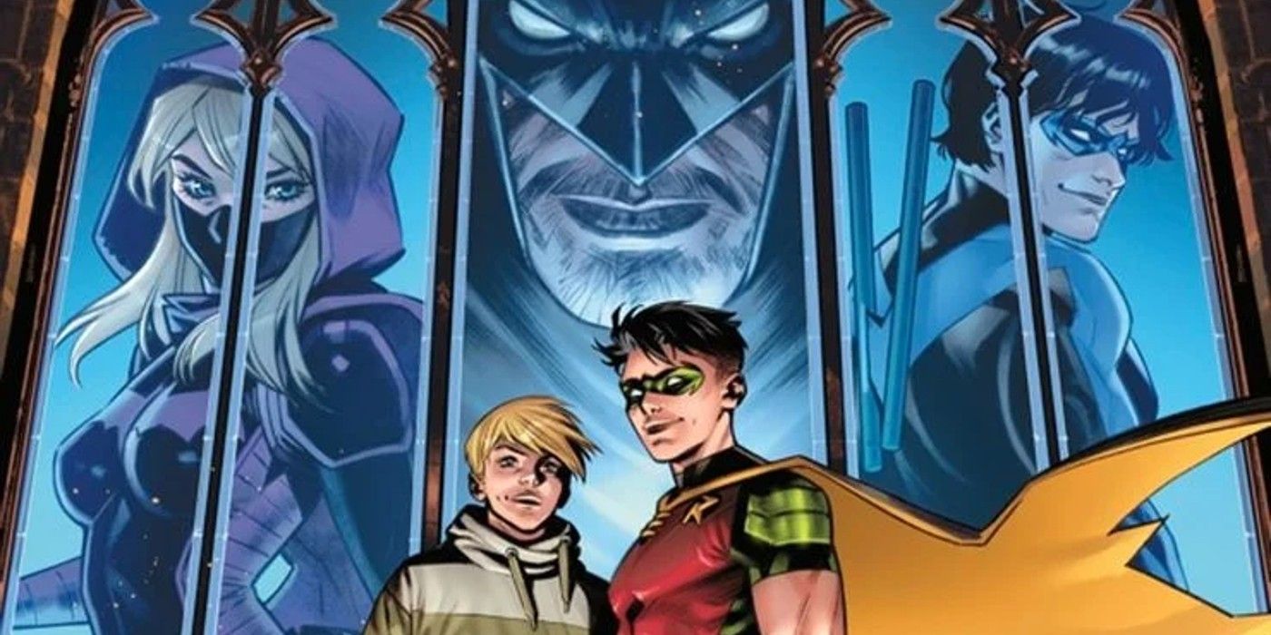 Tim Drake Bernard Batman Spoiler and Nightwing in Robin DC Pride Special